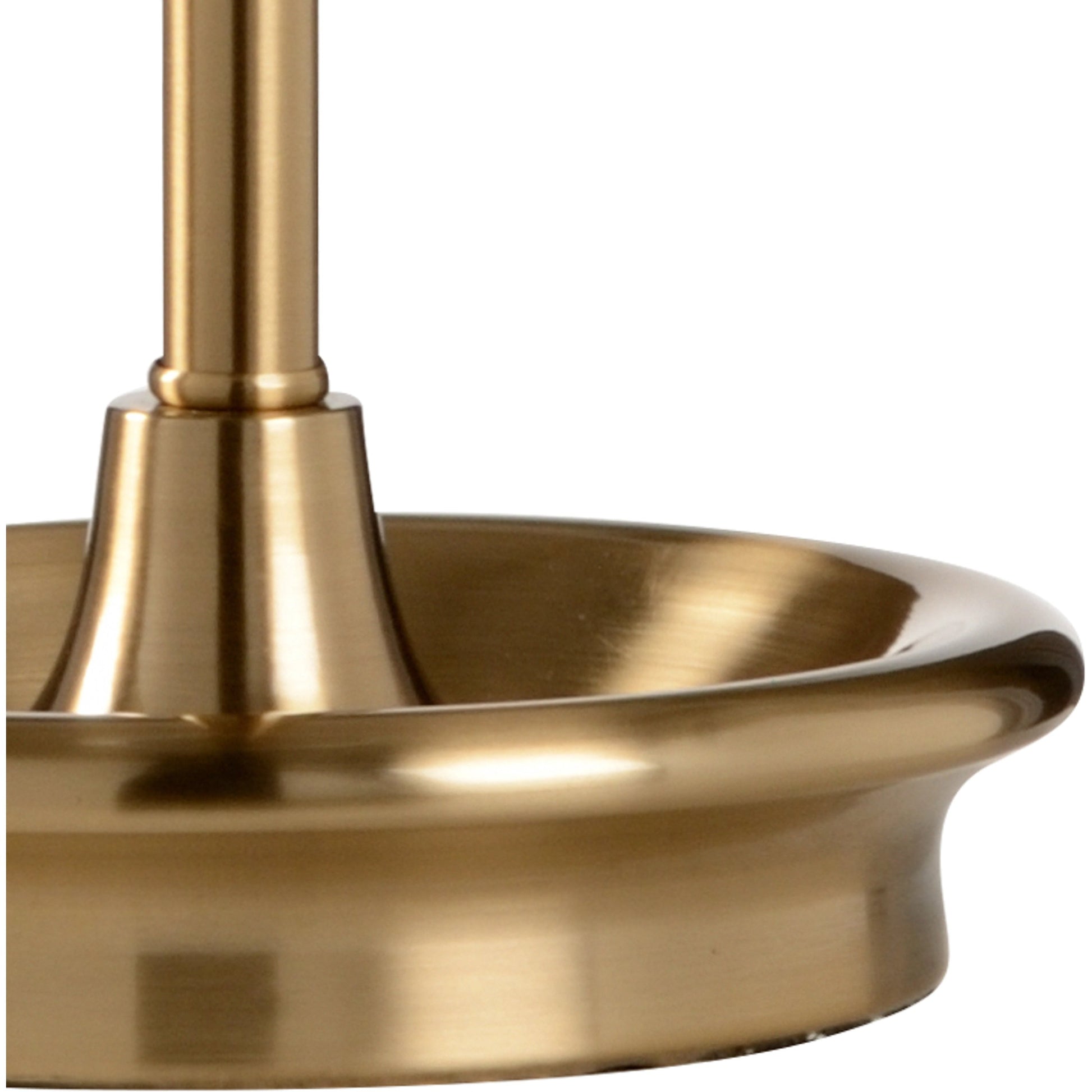 Zaha Lamp by Wildwood in antique brass, clear. Made from other: metal in a transitional style.