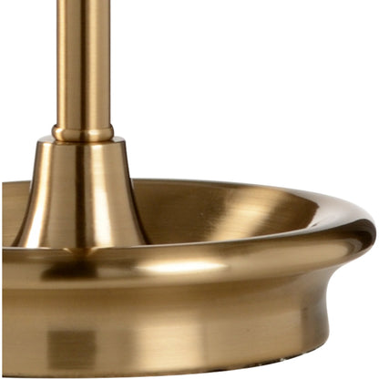 Zaha Lamp by Wildwood in antique brass, clear. Made from other: metal in a transitional style.