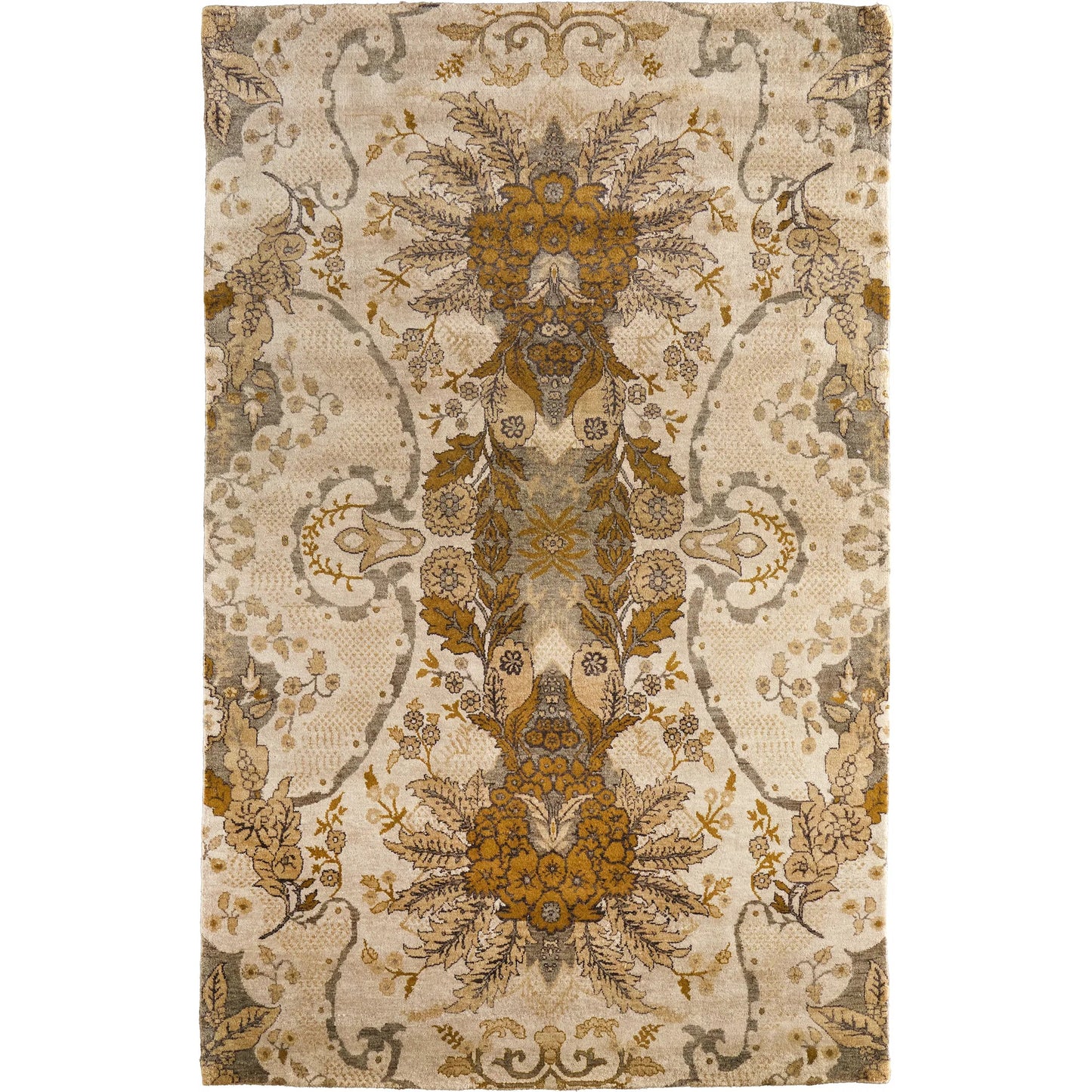 001 SI-1869702,SI-1869703 | Primary Silo | Vivendi Premium Wool Rug - 6402F by Feizy in ivory, gold. Made from wool in a unique style.