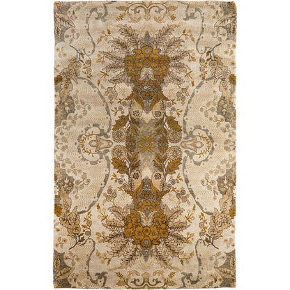 Vivendi Premium Wool Rug - 6402F by Feizy in ivory, gold. Made from wool in a unique style.