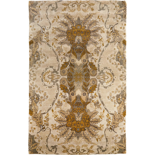 Vivendi Premium Wool Rug - 6402F by Feizy in ivory, gold. Made from wool in a unique style.