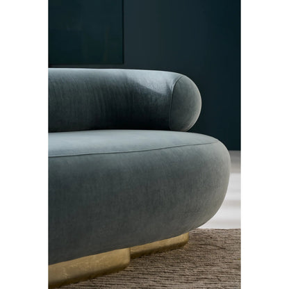 Lagoon Sofa by Caracole in peacock and oracle. Made from unique in a eclectic & global style.