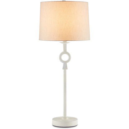 Germaine Table Lamp by Currey and Company in antique brass. Made from aluminum in a transitional style.