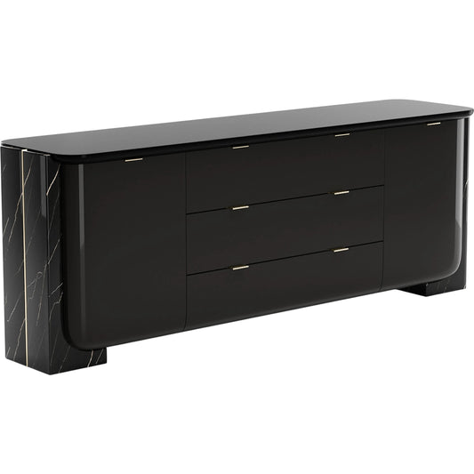 Overlap Sideboard by Caracole. Made from unique in a transitional style.