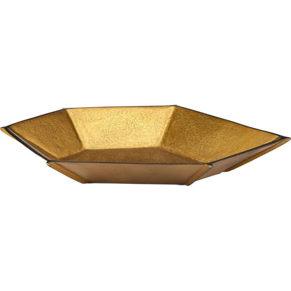 Merola Bowl by Currey and Company in antique brass, bronze. Made from cast aluminum in a modern style.