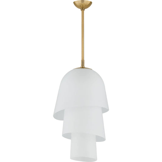 Hela Pendant by Corbett in vintage brass. Made from brass in a unique style.