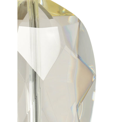 Christal Lamp by Wildwood in clear, brass. Made from crystal in a transitional style.