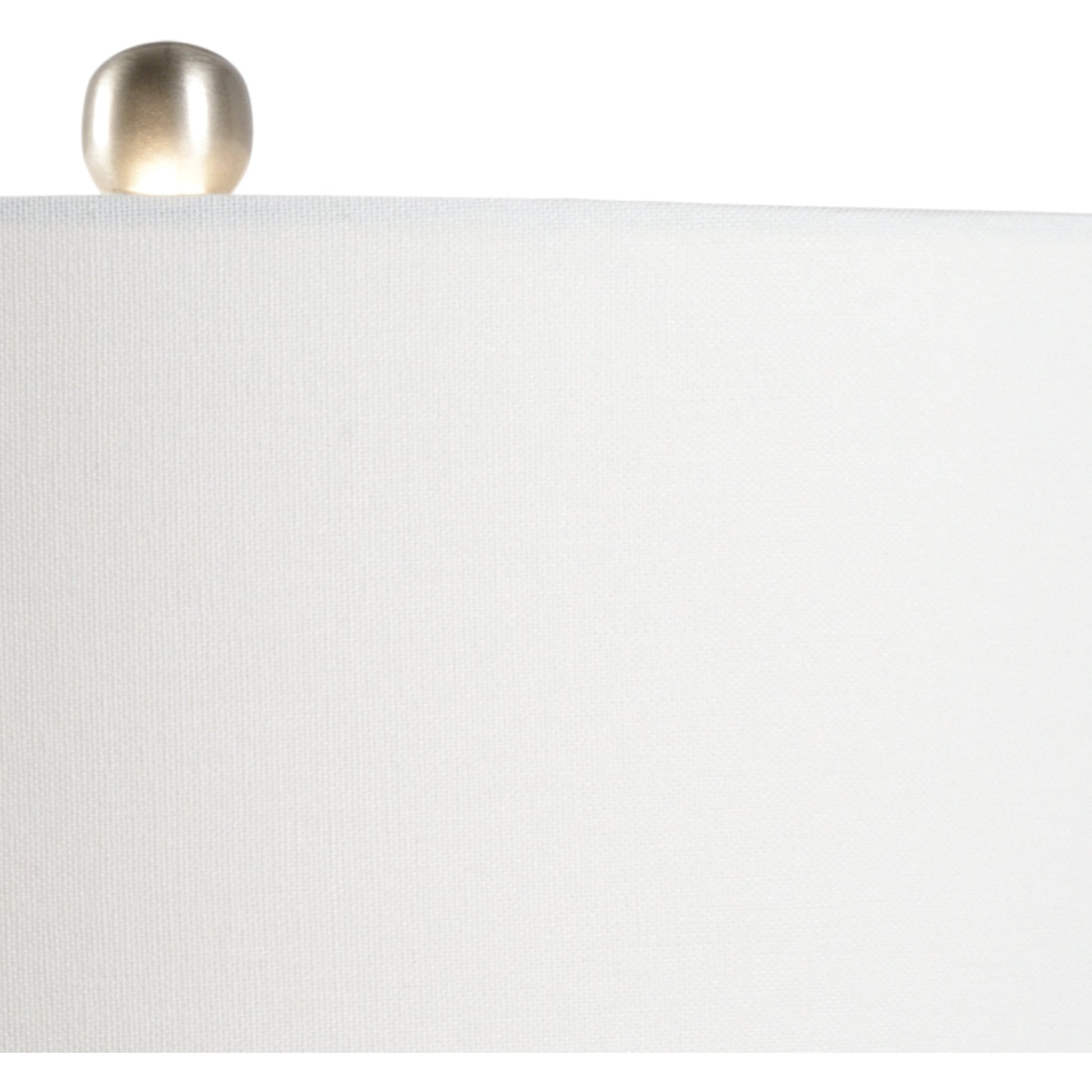 Maui Lamp by Wildwood in blue, green glaze, brushed nickel. Made from ceramic in a coastal style.