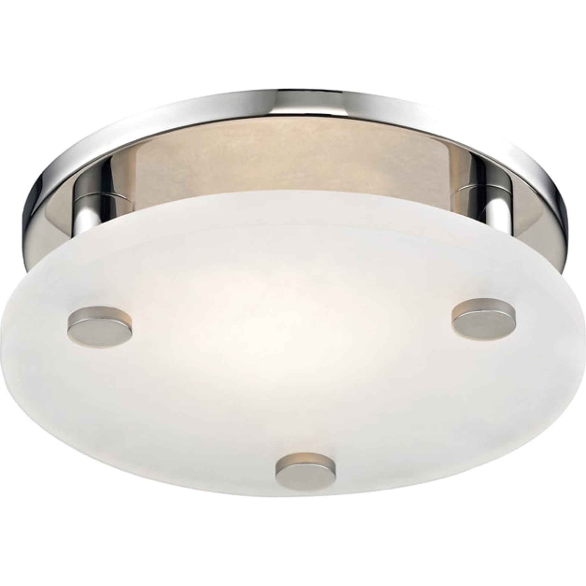 Croton Led Flush Mount by Hudson Valley in aged brass. Made from steel in a modern style.