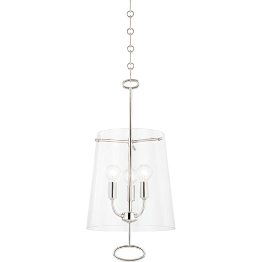 James Pendant by Hudson Valley. Made from steel in a transitional style.