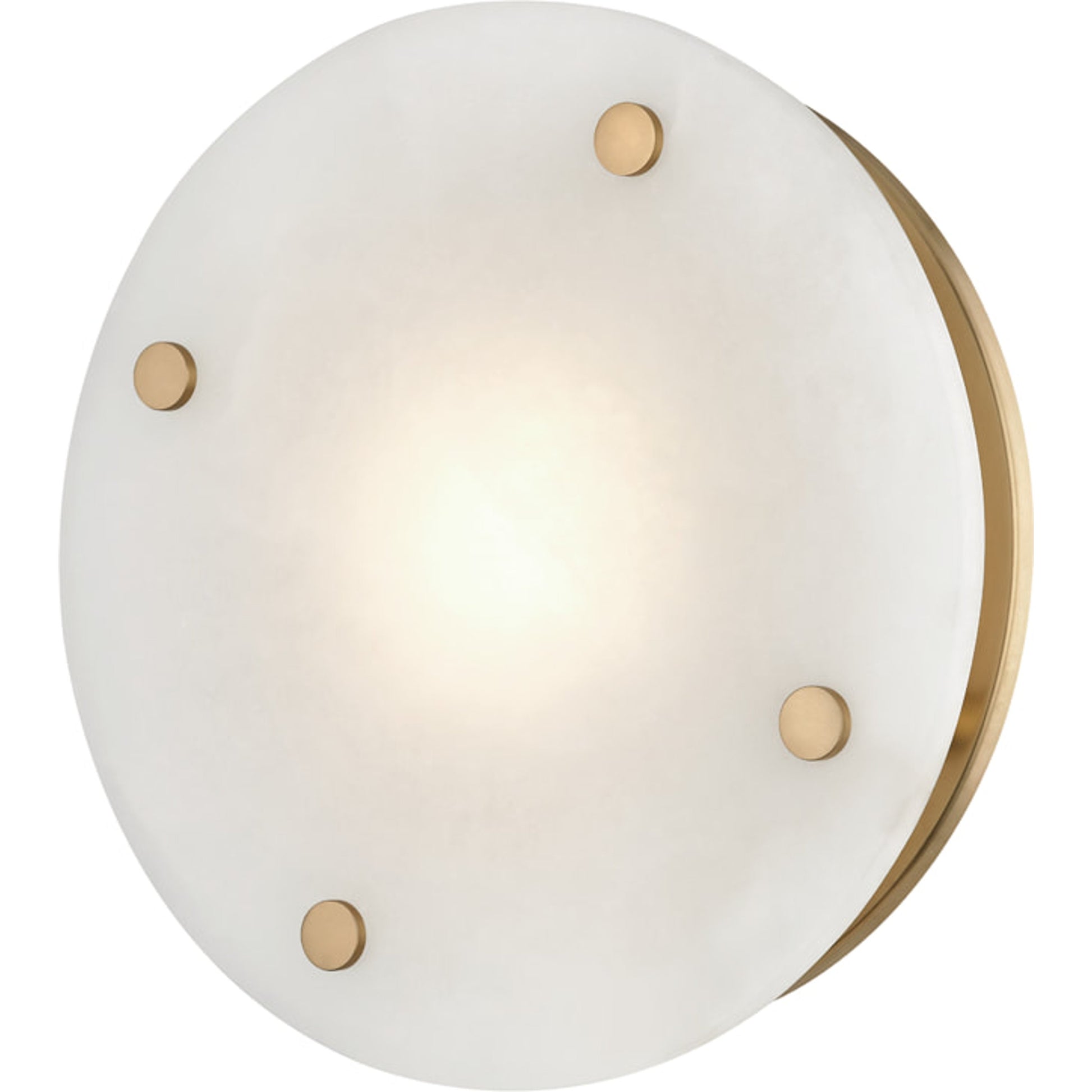 Croton Led Flush Mount by Hudson Valley in aged brass. Made from steel in a modern style.