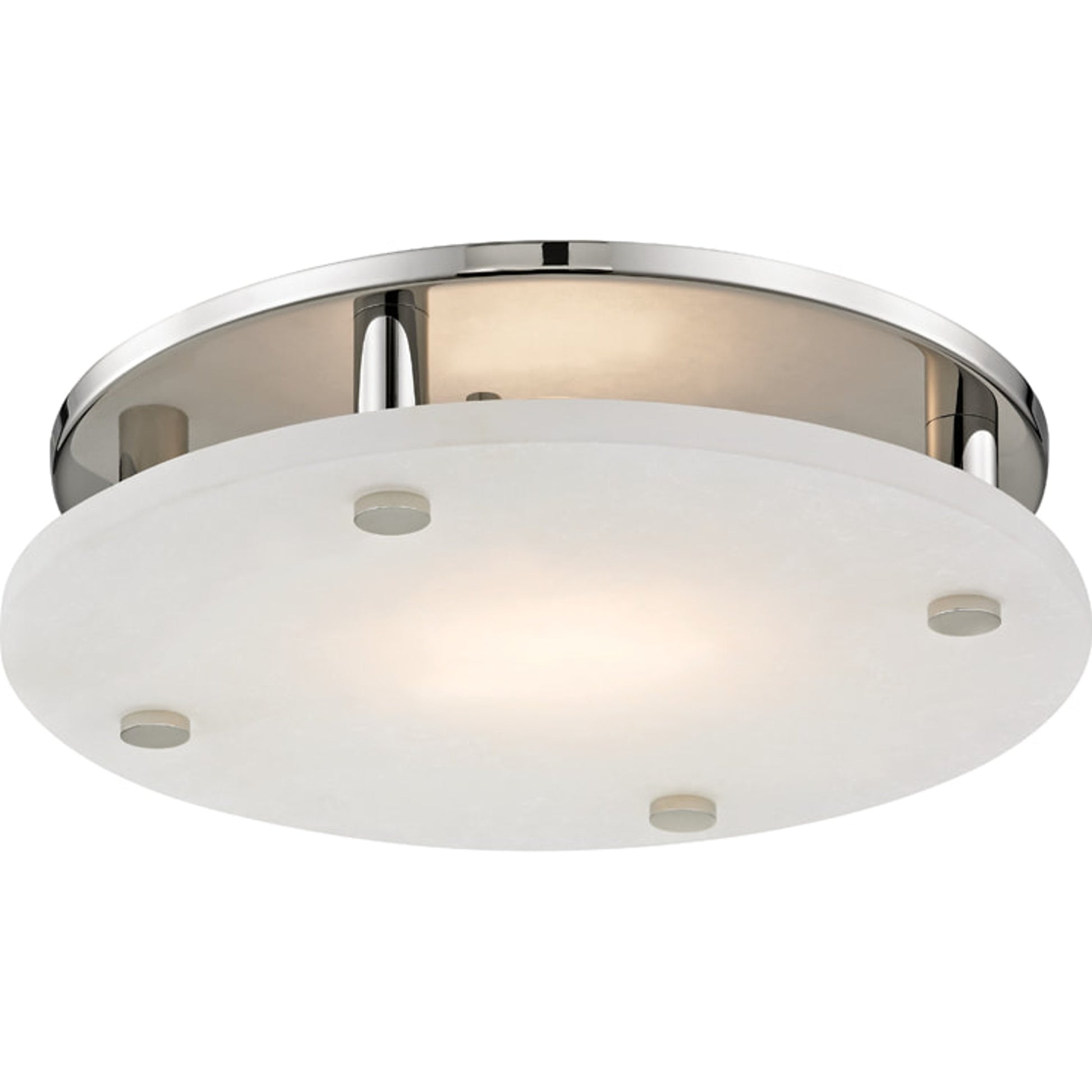 Croton Led Flush Mount by Hudson Valley in aged brass. Made from steel in a modern style.
