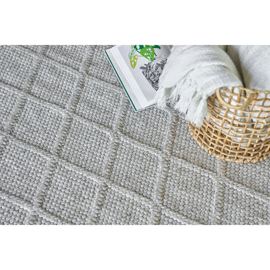 Brentwood 4715 Rug by Exquisite Rugs in silver. Made from wool, viscose in a unique style.