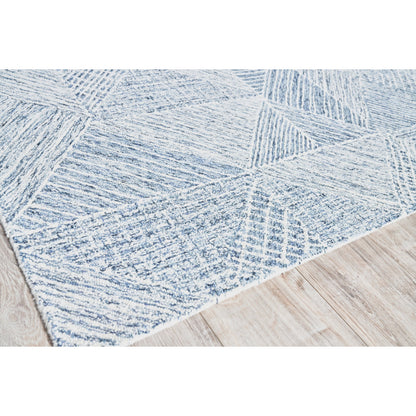 Caprice Rug - Navy Blue, Ivory by Exquisite Rugs in navy blue, ivory. Made from new zealand wool in a unique style.