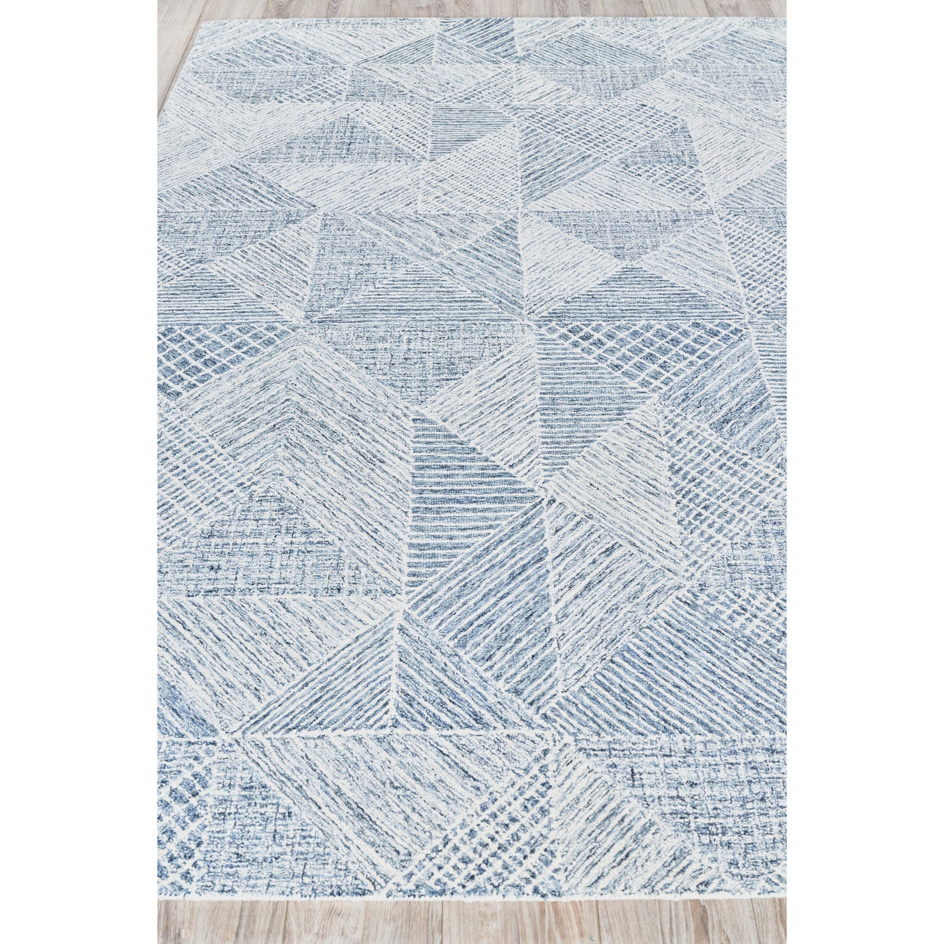 Caprice Rug - Navy Blue, Ivory by Exquisite Rugs in navy blue, ivory. Made from new zealand wool in a unique style.