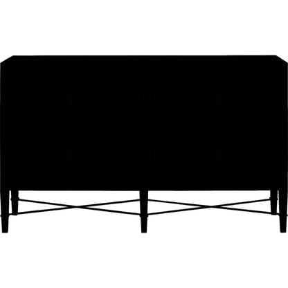 Verona Chanterelle Sideboard by Currey and Company in chanterelle, coffee, champagne. Made from mahogany, brass, iron in a modern style.