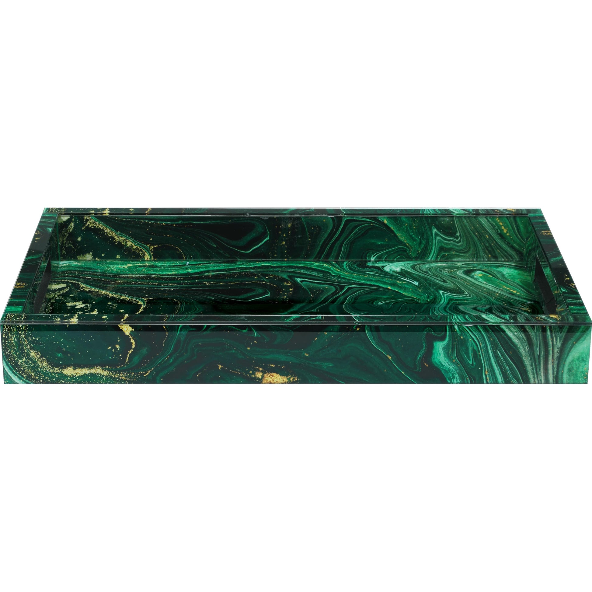 Interstellar Tray by Currey and Company. Made from glass, paper, engineered wood in a modern style.