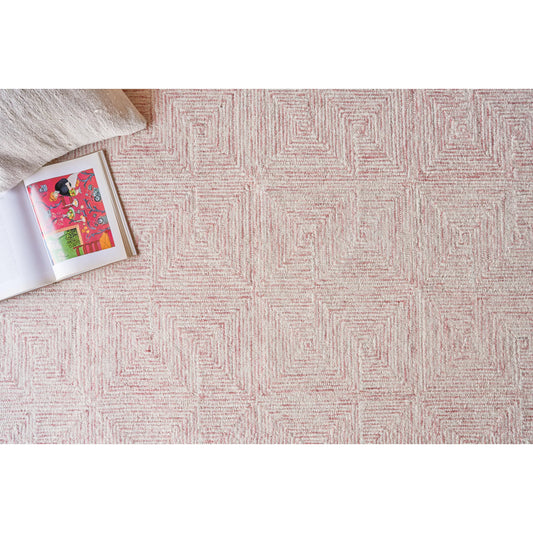 Caprice 4772 Rug by Exquisite Rugs in pink, ivory. Made from new zealand wool in a unique style.