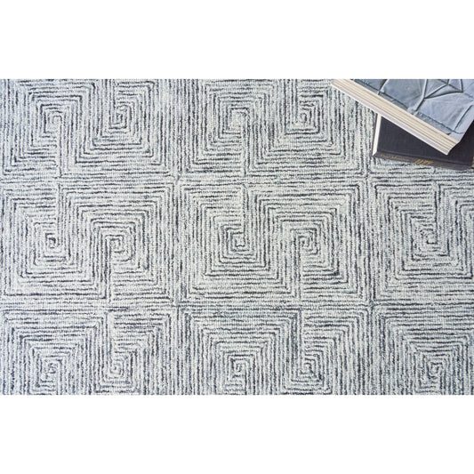 Caprice 4773 Rug by Exquisite Rugs in black, ivory. Made from new zealand wool in a unique style.