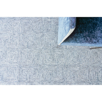 Caprice 4774 Rug by Exquisite Rugs in blue, ivory. Made from new zealand wool in a unique style.