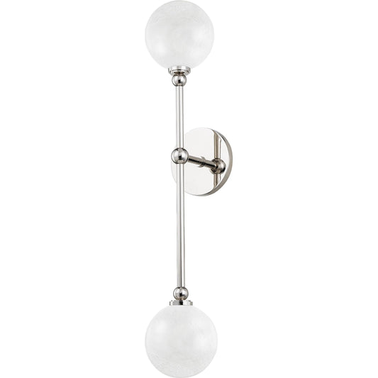 Andrews 2 Light Wall Sconce by Hudson Valley. Made from steel in a modern style.