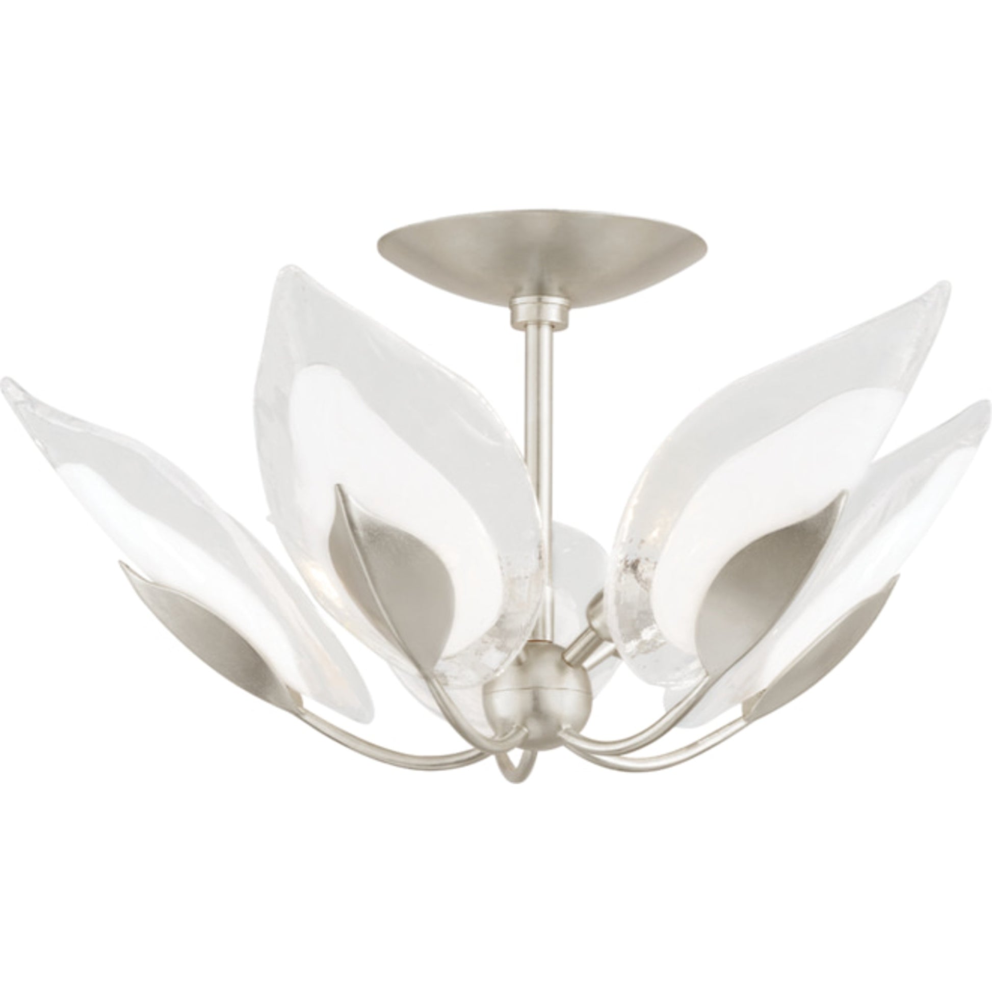 Blossom Semi Flush by Hudson Valley. Made from brass in a cottage & farmhouse style.