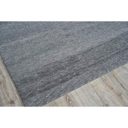 Merino Wool 4805 Rug by Exquisite Rugs in dark gray. Made from merino wool in a unique style.