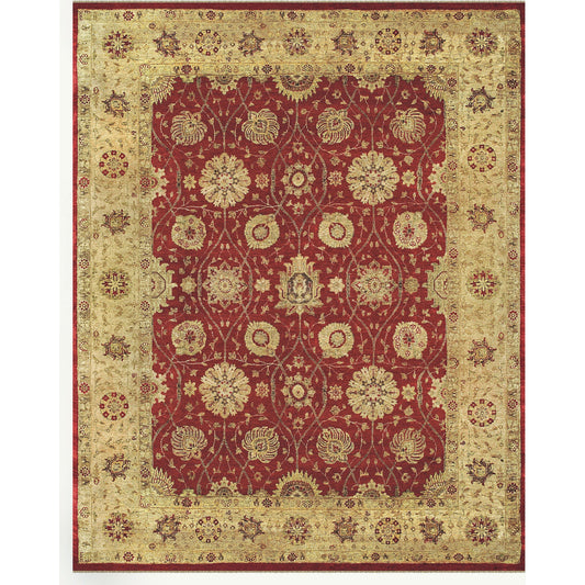 Drake Wool Rug - 6048F by Feizy in red, gold. Made from wool in a unique style.