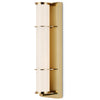 Polished Brass, White
