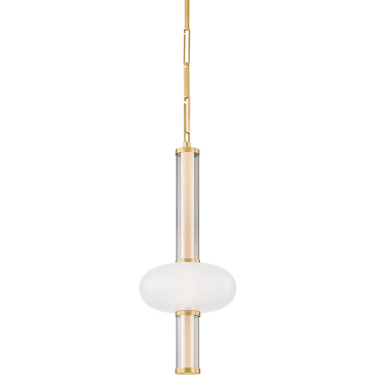 Corbin Pendant by Corbett in vintage brass. Made from brass in a unique style.