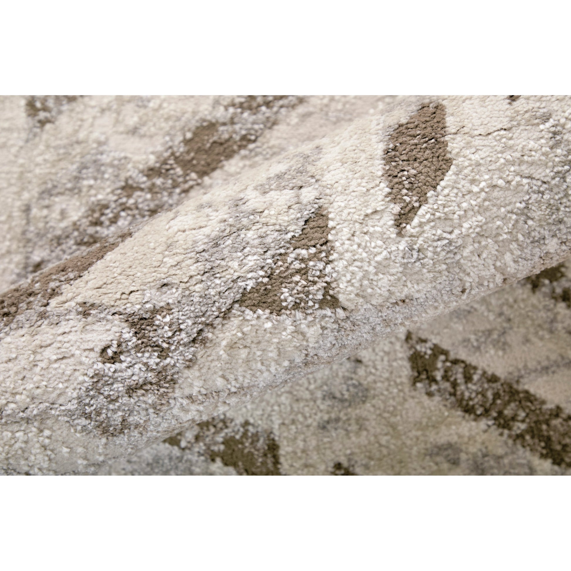 Vancouver Geometric Rug - VNR39NQF by Feizy in ivory, tan, brown. Made from polypropylene, polyester in a unique style.
