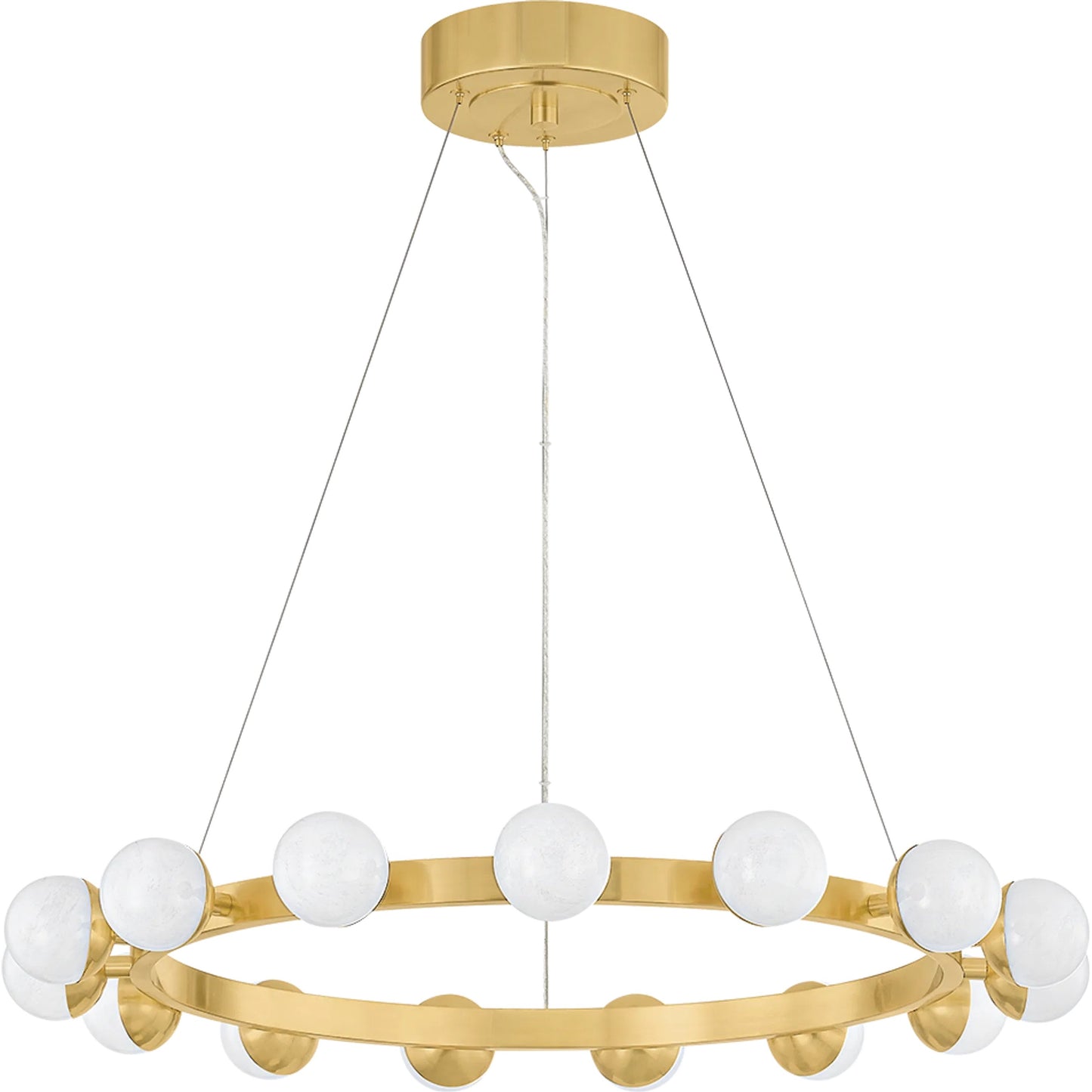 001 SI-2328098 | Primary Silo | Linus 15-Light Chandelier by Corbett in vintage brass. Made from brass in a unique style.