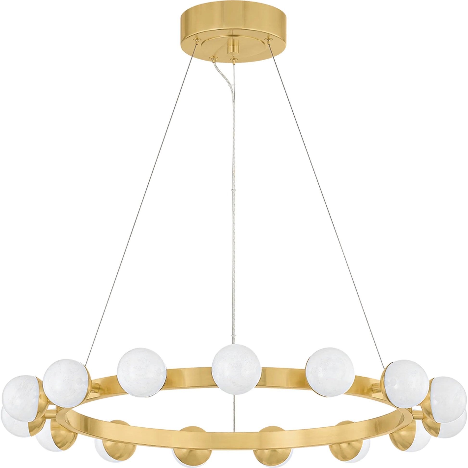 Linus 15-Light Chandelier by Corbett in vintage brass. Made from brass in a unique style.