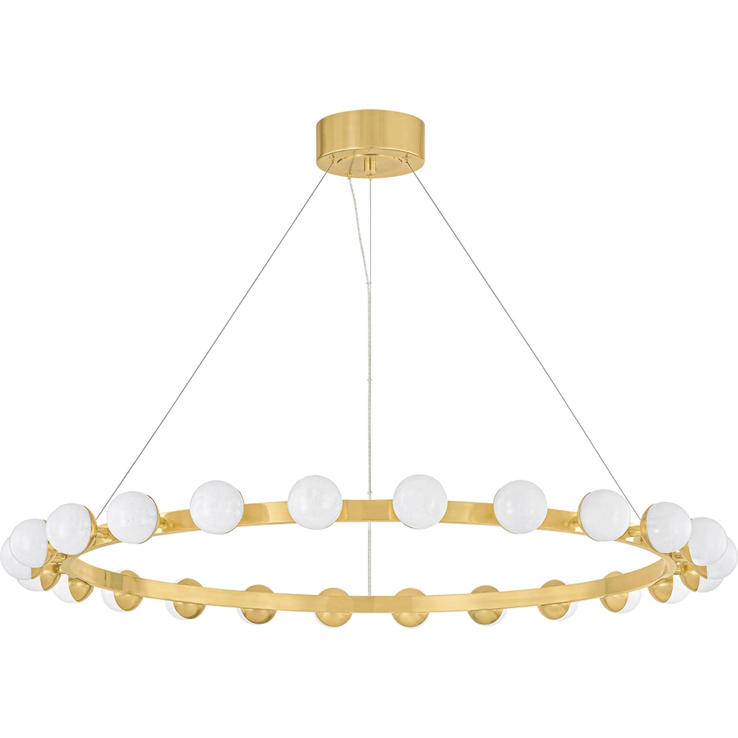 001 SI-2328099 | Primary Silo | Linus 24-Light Chandelier by Corbett in vintage brass. Made from brass in a unique style.