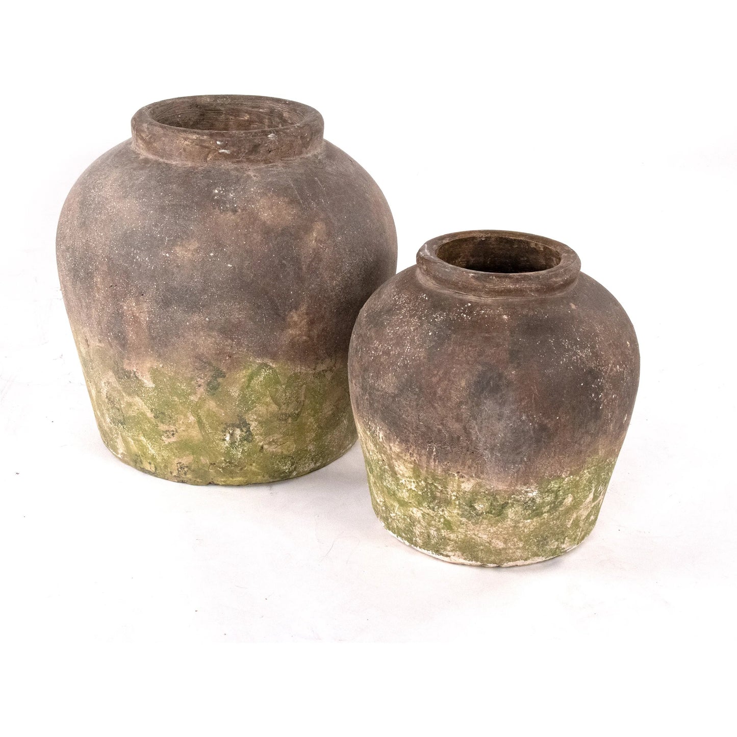 002 SI-2448759,SI-2448760 | Additional Silo | Distressed Rustic Jar by Zentique in rustic. Made from stoneware in a rustic style.