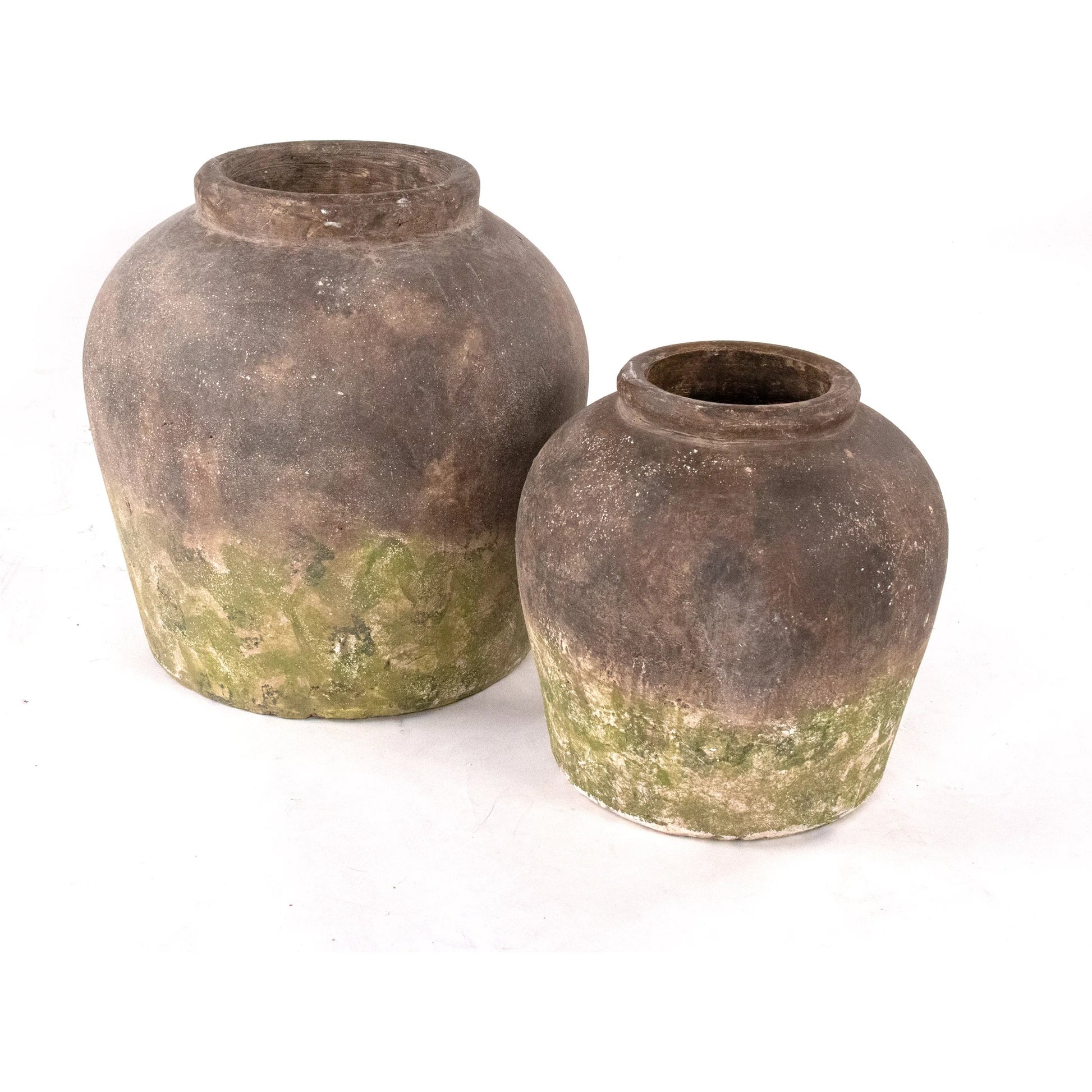 Distressed Rustic Jar by Zentique in rustic. Made from stoneware in a rustic style.