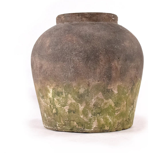 Distressed Rustic Jar by Zentique in rustic. Made from stoneware in a rustic style.