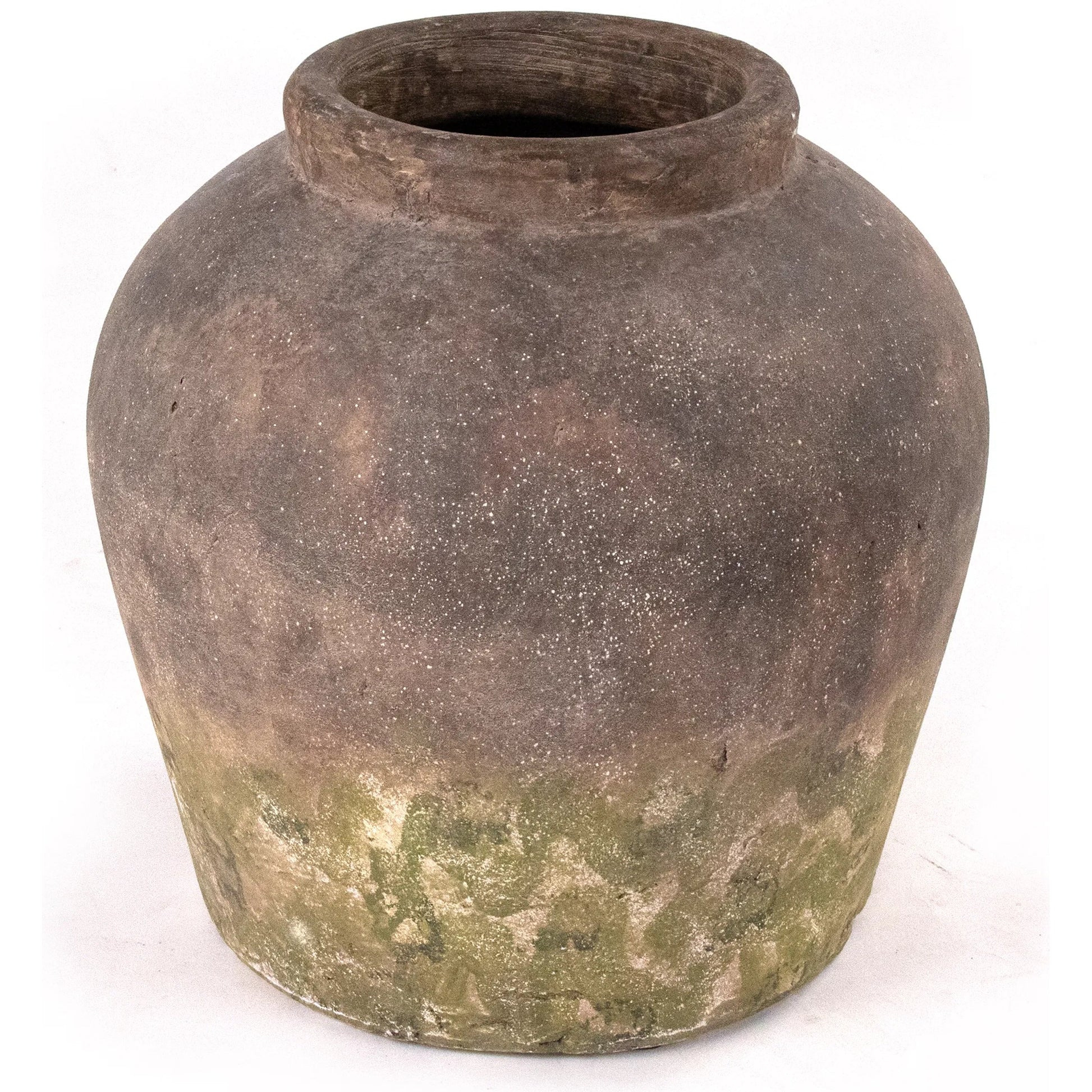 Distressed Rustic Jar by Zentique in rustic. Made from stoneware in a rustic style.