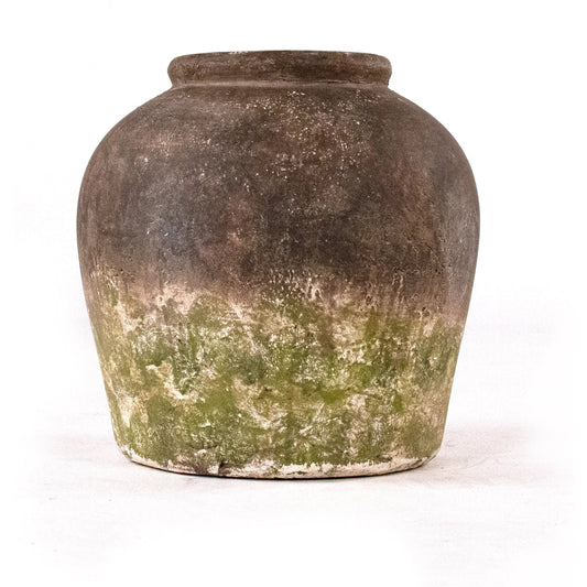 Distressed Rustic Jar by Zentique in rustic. Made from stoneware in a rustic style.