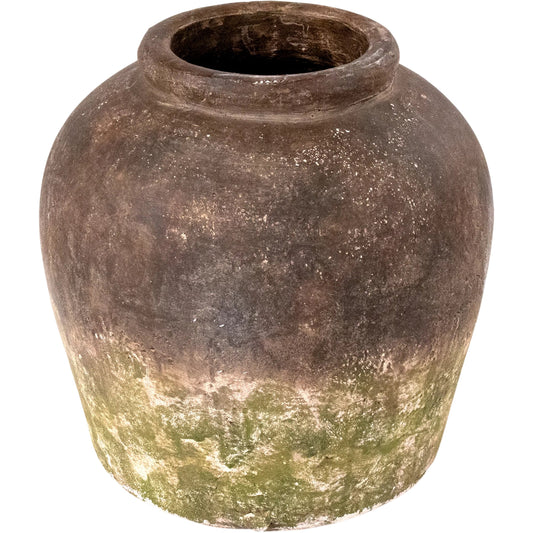 Distressed Rustic Jar by Zentique in rustic. Made from stoneware in a rustic style.