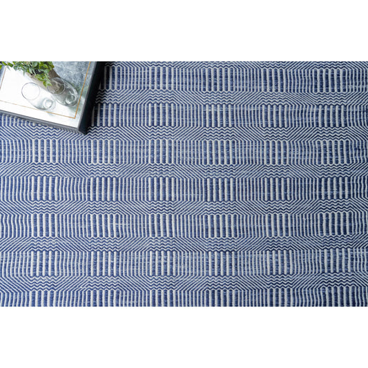 Naples 4884 Indoor/Outdoor Rug by Exquisite Rugs in ivory, blue. Made from pet in a unique style.