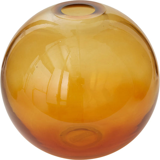 Sunray Budvase by Accent Decor in amber. Made from glass in a unique style.