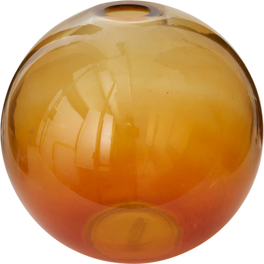 Sunray Budvase by Accent Decor in amber. Made from glass in a unique style.