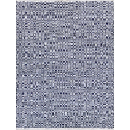 Echo 4898 Rug by Exquisite Rugs in blue/ivory. Made from pet yarn in a unique style.