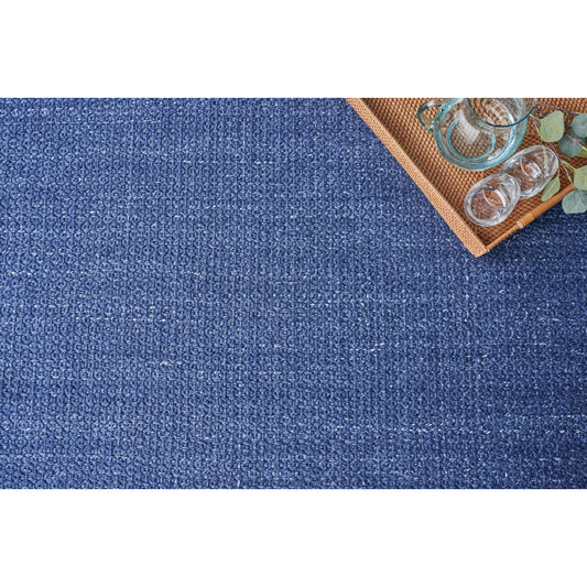 Gamma 4899 Rug by Exquisite Rugs in blue. Made from pet yarn in a unique style.