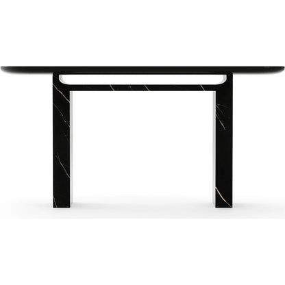 Overlap Console by Caracole. Made from stone in a modern style.