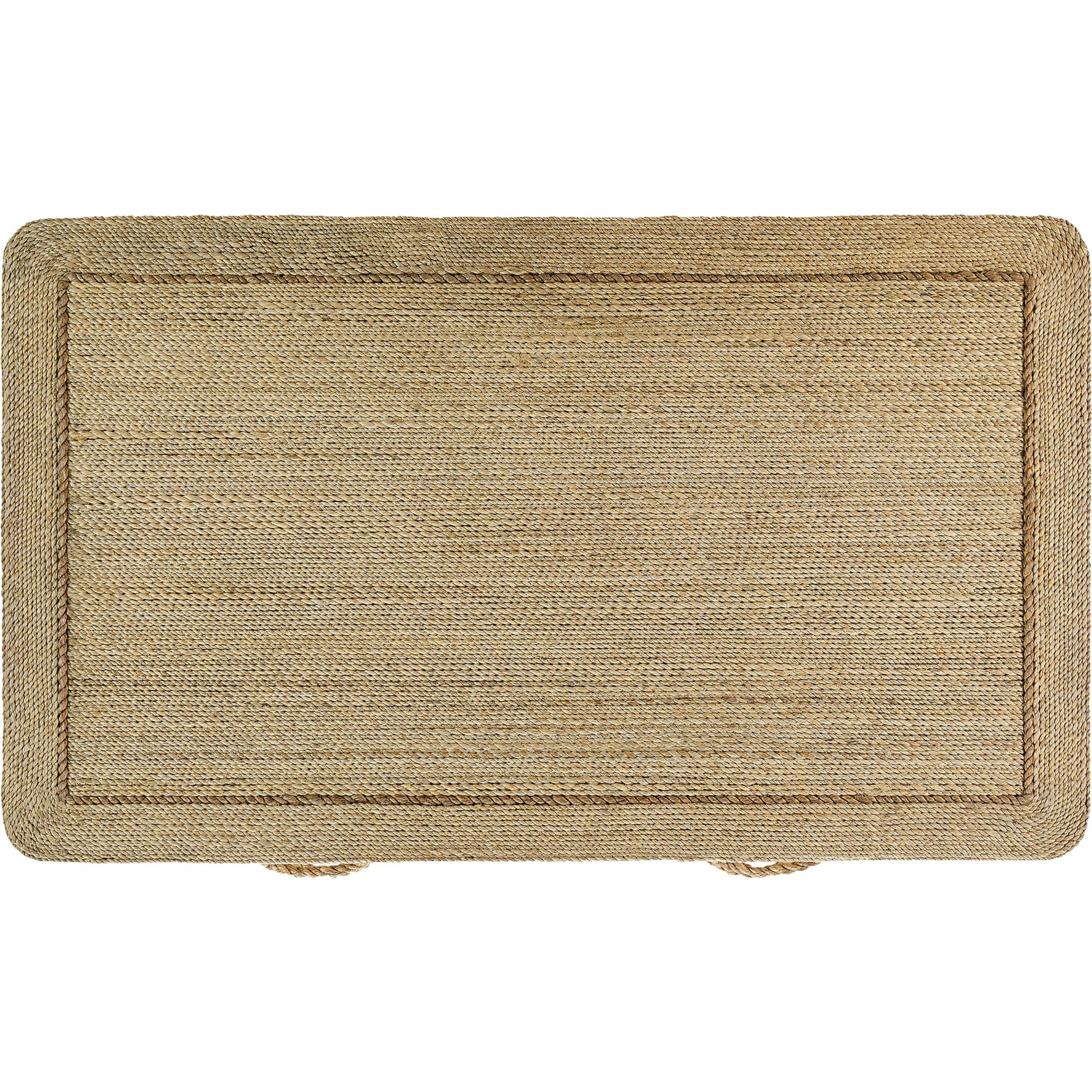 Kaipo Chest by Currey and Company. Made from abaca rope, wood in a coastal style.