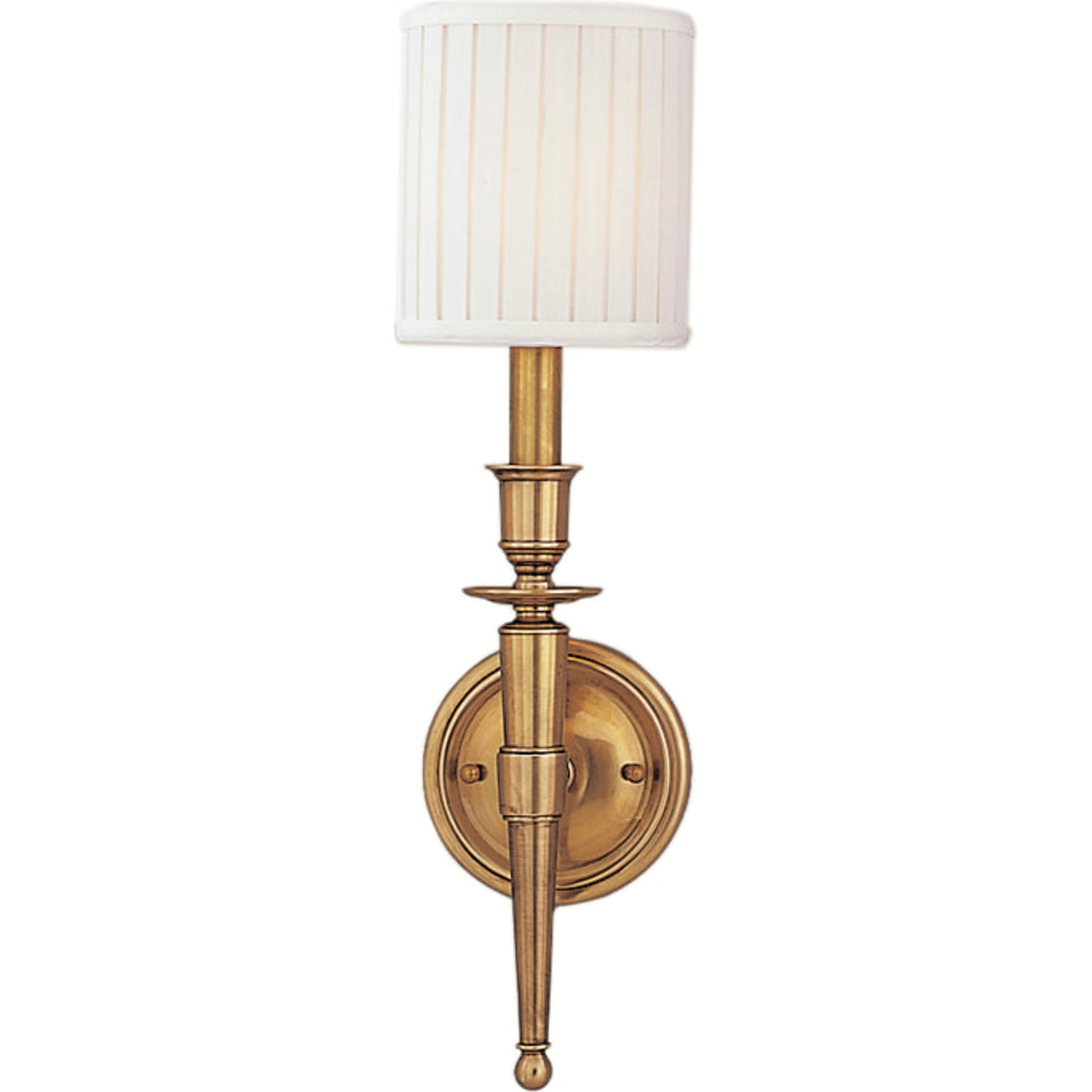 Abington Wall Sconce by Hudson Valley. Made from brass in a traditional style.