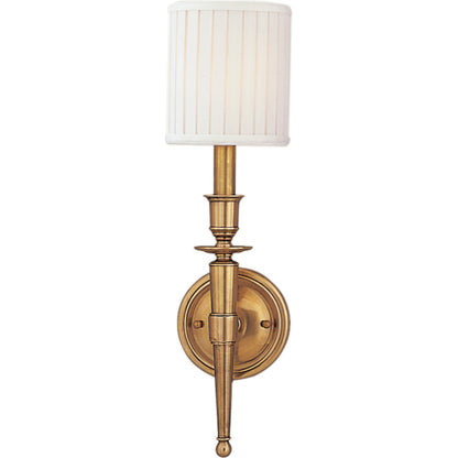 Abington Wall Sconce by Hudson Valley. Made from brass in a traditional style.
