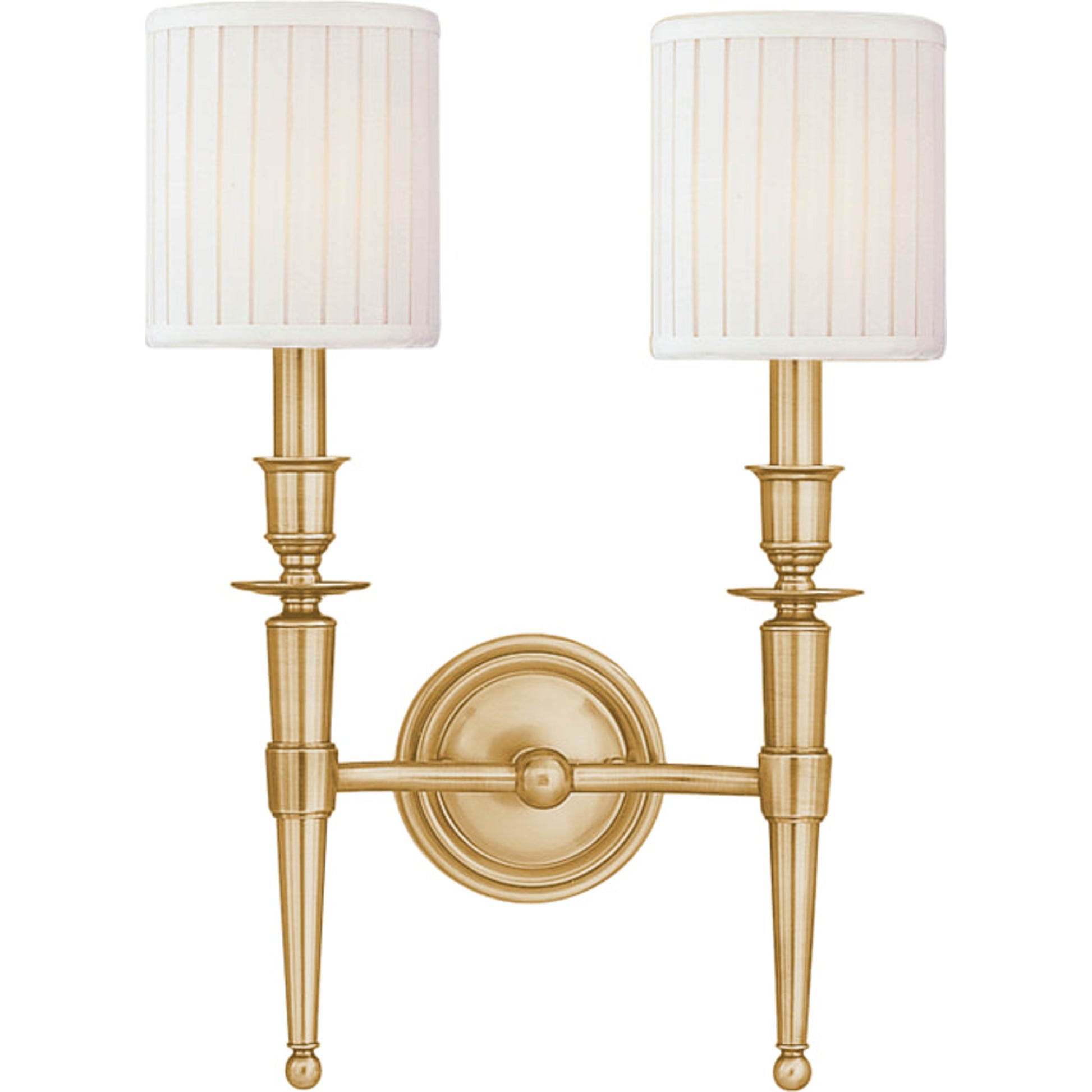Abington Wall Sconce by Hudson Valley. Made from brass in a traditional style.